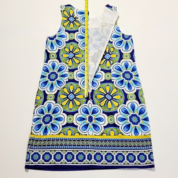 London Times Cotton Sateen Floral Sleeveless Stretch Shift Dress (12) - Picture 10 of 10